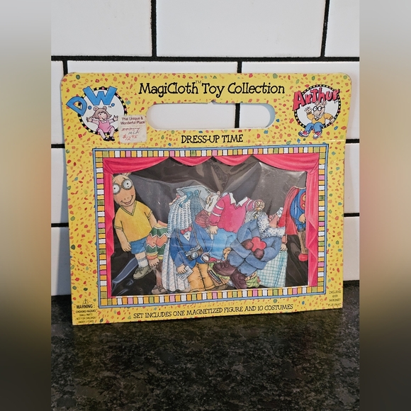 Arthur Magicloth Toy Collection Magnetic Dress-up Time 1996 Vtg PBS Complete Set - Picture 9 of 9